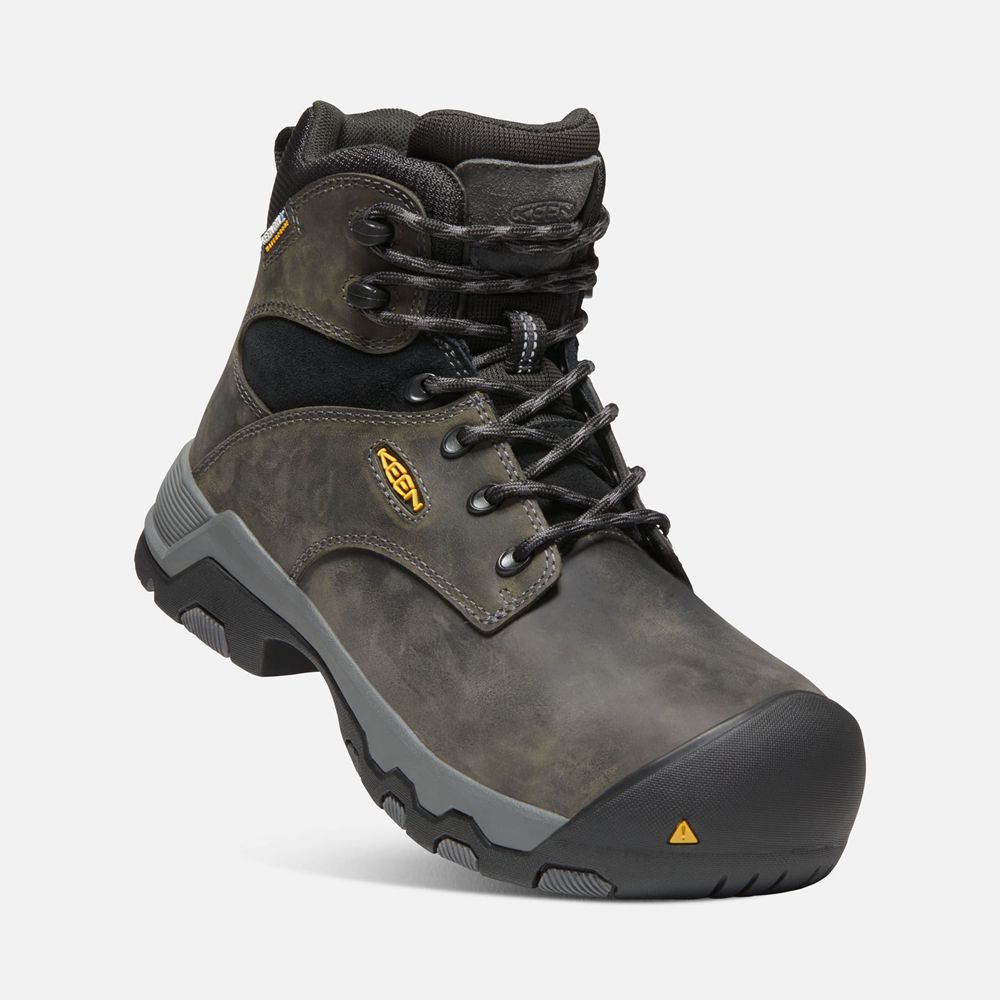 Botas de Trabajo Keen Mexico Negros - Mujer Helena 6\" Waterproof (Composite Toe) - WE7853490